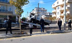 Kayseri'de freni patlayan kamyon otomobille çarpıştı: 1 ölü