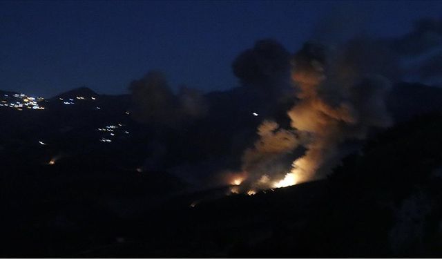 Katil İsrail ordusundan Lübnan'a hava saldırısı