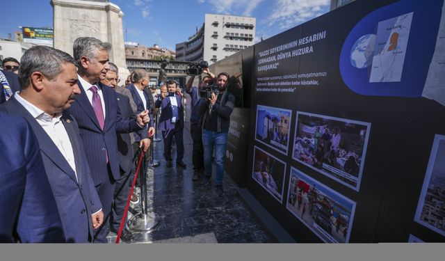 AK Parti'den, İsrail'in Gazze'deki soykırımının 1. yılına ilişkin sergi