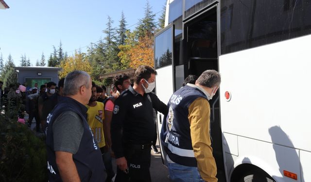 Ankara'da 34 düzensiz göçmen yakalandı