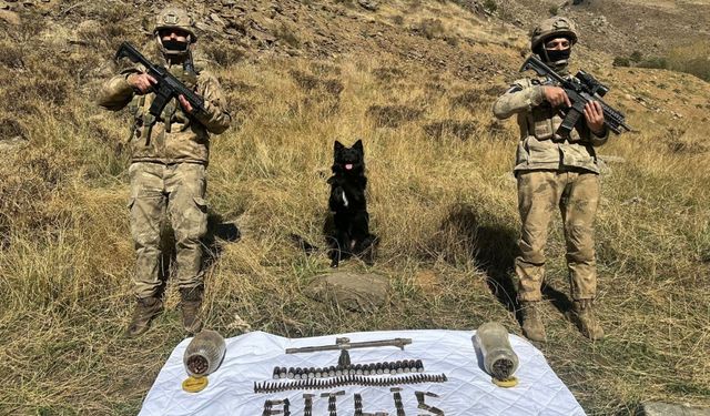 Bitlis kırsalında mühimmat ele geçirildi