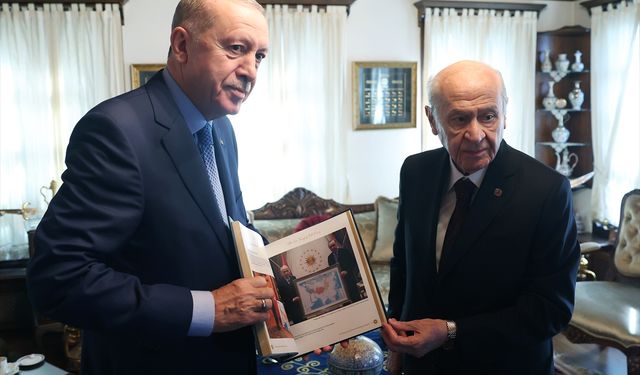 Cumhurbaşkanı Erdoğan, MHP Genel Başkanı Bahçeli ile görüştü