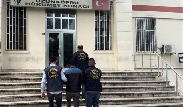 Edirne'de cinayet hükümlüsü Yunanistan'a kaçarken yakalandı