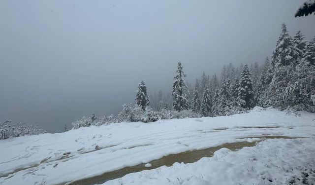 Karabük'te kar kalınlığı 20 santimetreyi aştı