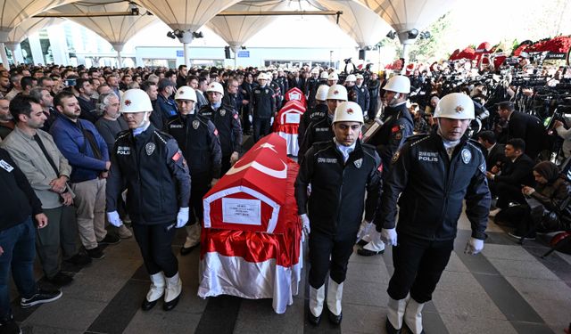 TUSAŞ şehitleri son yolculuğuna uğurlandı