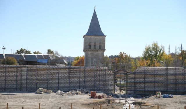 Edirne Sarayı'ndaki surların restorasyon çalışmalarında sona gelindi