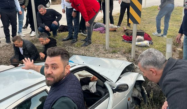 Su kanalına düşen otomobilin sürücüsü öldü, 3 kişi yaralandı