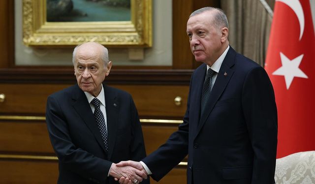 Cumhurbaşkanı Erdoğan, Bahçeli ile bir araya geldi