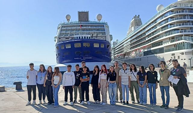 Bodrum Cruise Port’tan gençlere denizcilik ve çevre eğitimi