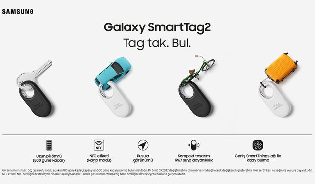 Samsung Galaxy SmartTag2 eşya kaybetme derdine son veriyor