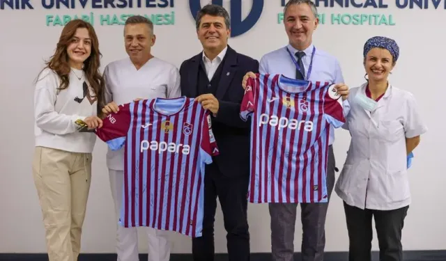 Trabzonspor Sağlık Kurulu Başkanı Ahmet Beşir, lösemili çocukları ziyaret etti