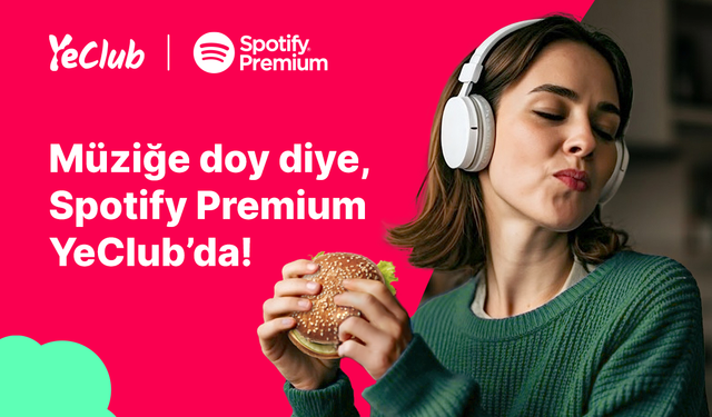 Yemeksepeti'nden YeClub Üyelerine 3 Aylık Spotify Premium Fırsatı