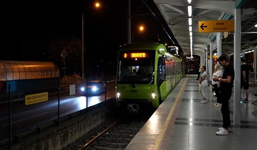 Bursa'da gece seferleri uygulanmaya başladı