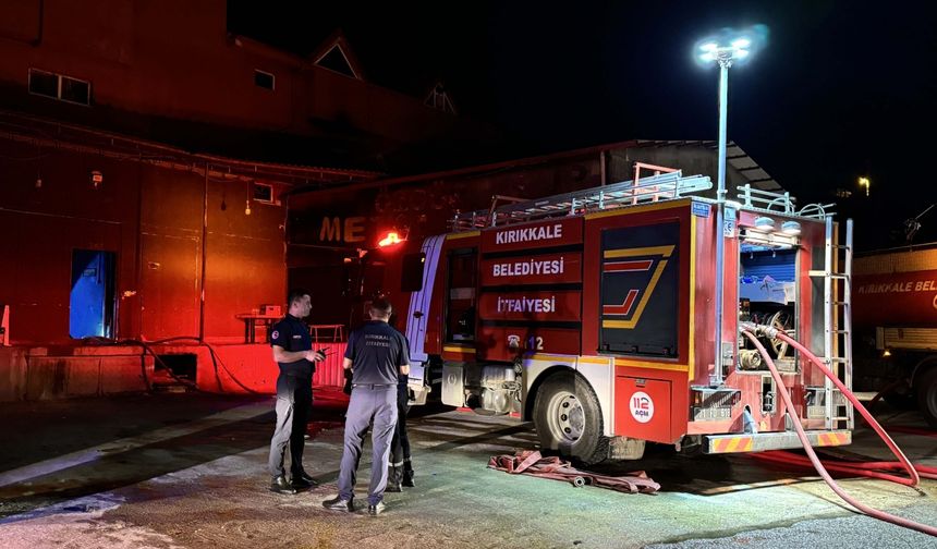 Kırıkkale'de tekstil atölyesinde çıkan yangın söndürüldü