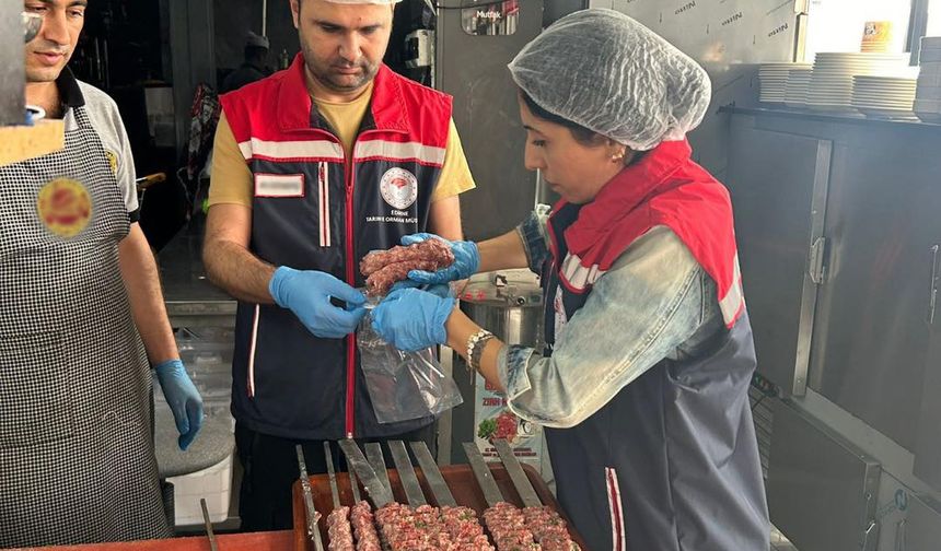 Trakya'da et ürünü satan işletmeler denetlendi