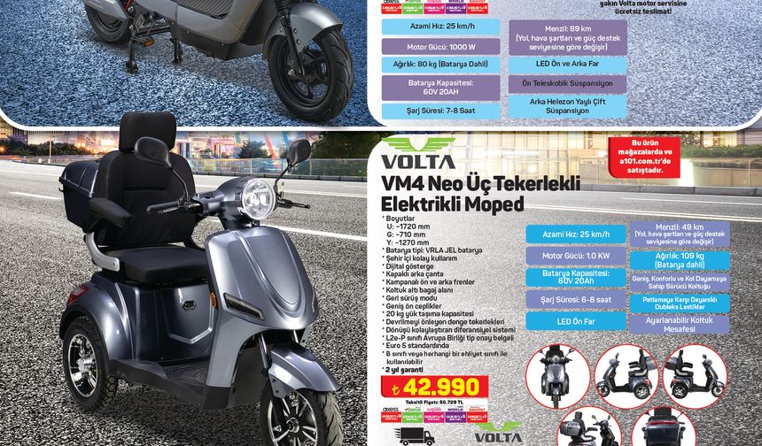 A101’den 21 Kasım’da Elektrikli Moped Fırsatları