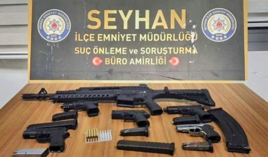 Evinde 6 ruhsatsız silah bulunan şüpheli tutuklandı