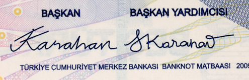 Banknot Yeni İmza-1