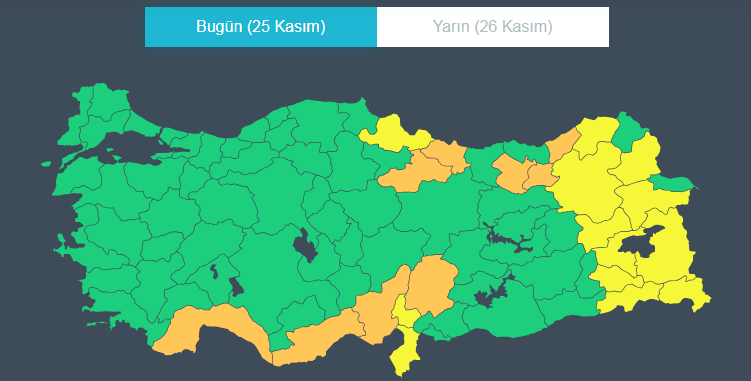 Sarı Kodlu Uyarı-1